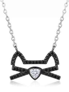 Black Cat Whisker Necklace - Charmed Aroma Halloween Jewelry